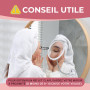 Mirror de Maquillage Grossissant x10 avec Col de Cygne Flexible - Mirror de Table et Mural 2 en 1 pour la Coiffeuse et la Salle 