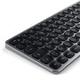 Satechi Clavier sans Fil en Aluminium avec Pavé Numérique, QWERTZ Allemand, Clavier Bluetooth pour MacBook Pro/Air, iPad Pro/Air