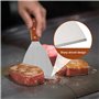 Plancha Spatule, Spatule Multifonction En Acier Inoxydable Steak Crème Grattoir De Plaque De Cuisson, Spatule De Barbecue Plate 