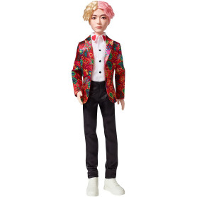 Bts X Mattel Poupée V, à L’effigie du Membre du Groupe de K-pop, Figurine à Collectionner, Gkc89 Bts X Mattel Poupée V