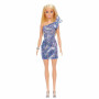 Barbie Mattel Glitz Outfits - Blonde Doll with Blue Dress (GRB32)