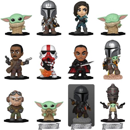 Funko Mystery Mini: The Mandalorian Specialty Series (One Random Mystery Mini Figure per Purchase) 183963 Multicolore