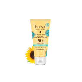 Babo Botanicals Sheer Mineral Sunscreen Lotion SPF 50 for Unisex 3 oz Sunscreen