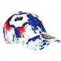 Casquette NY France Football Drapeau Bleu Blanc Rouge Fashion Footkyx - Taille Unique - Bleu