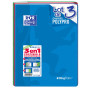 Oxford EasyBook Lot de 3 Cahiers Agrafés Grands Formats 24 x 32cm 96 Pages Grands Carreaux Seyès 90gr Couleurs Assorties