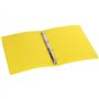 OXFORD Classeur Memphis A4 Dos 20mm 4 Anneaux Ronds Couverture Polypro Jaune