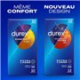 Durex Classic Jeans XL - 48 Préservatifs Fins et Extra Larges pour Homme, Largeur nominale 60mm