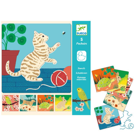 DJECO Pochoirs Amiguitos (38820)