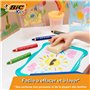 Bic Kids Crayons de Couleurs Multi-Surfaces & Usages (Ardoise, Tableau, Verre, Plastique, Bois..) - Etui carton de 12 Crayons La