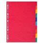 Exacompta - Réf. 1410E - Intercalaires en véritable carte lustrée souple 225g/m2 FSC® avec 10 onglets neutres - Format à classer