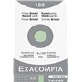 Exacompta - Réf. 13240B - Étui de 100 fiches bristol quadrillées 5x5 non perforées - format 74 x 105 mm - compatibles avec impri