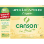 CANSON 92079 Papier Dessin C Grain Ncre Gouache Feutre 180g A4+ Pochette Lot de 12 Noir