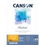 Canson Montval Lot de 50 feuilles de papier aquarelle grain fin 300 g/m² Blanc Format A4 21 x 29