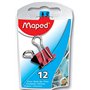 Maped Office PINCE DOUBLE CLIP 15MM X12 BOITE DISTRIBUTRICE, 361211 , Couleurs Assorties