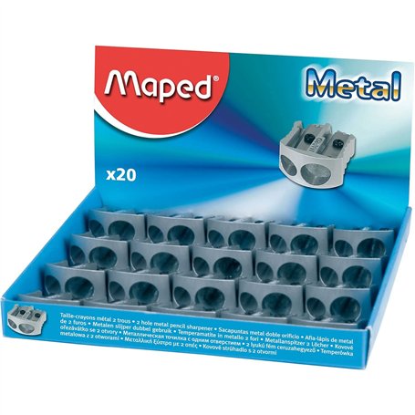 Maped Office And Stationery 506700 Taille-crayon classique à double trou en Métal