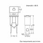Restagraf - Fusible Mâle Japonais Type B - Protection Circuit Électrique de 80 A - Pour l'Automobile et l'Industrie - Réf. 22506