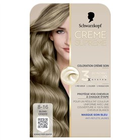 Schwarzkopf - Coloration Permanente - Creme Supreme - Resultat Couleur Uniforme - Coloration Creme Soin - Bonding - Pre-serum et