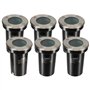 Oxeo Spots encastrables X6 - Extérieur - Couvercle INOX - pour Ampoule LED GU10 - Etanche IP67 - Spot terrasse - Éclairage Jardi