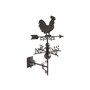 AUBRY GASPARD GIROUETTE Coq en Fonte Girouette en Fonte à Fixer au Mur - Girouette Coq de Decoration Exterieur