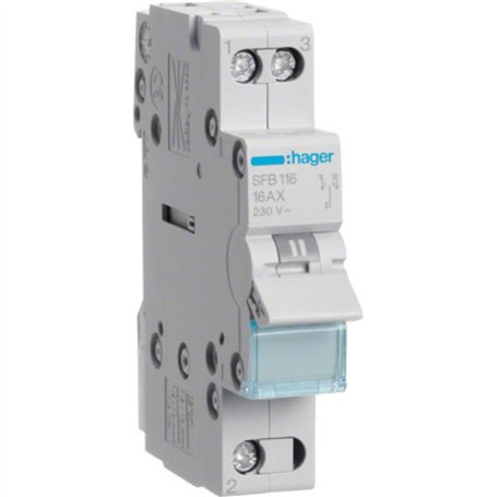 Hager sfb116 bleu