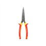STANLEY 0-84-008 Pince a becs 1/2 ronds longs coudes 200mm isolee 1000v, Jaune/Rouge