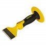 STANLEY 4-18-327 Ciseau À Brique 75 Mm - Gamme FATMAX - Acier Chrome Vanadium - Tète Parabolique- Poignée Bi Matière Pour Plus D