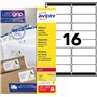 Avery Étiquettes Autocollantes Blanches