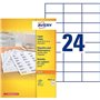 AVERY - Boite de 2400 étiquettes autocollantes multi-usages