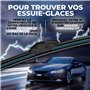 VALEO EVERGUARD - VSK4 - Un Kit de 2 Balais d'Essuie-glace Premium Plats 650 mm / 400 mm En Silicone Avec Une Durée De Vie Prolo