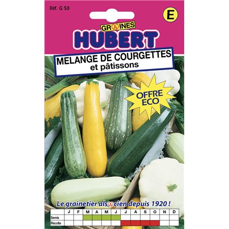 Mélange de courgettes et patissons Format ECO - 12 grammes