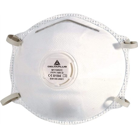 Demi-masques jetables moulés FFP1 Delta Plus M11VC (boîte de 1)