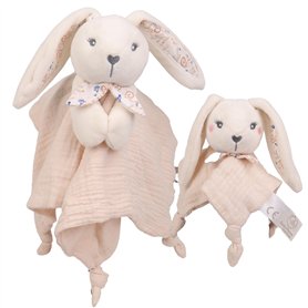 DODO D'AMOUR - Duo Doudou de Séparation - Lapin - 053051 - Beige - Enfant - Parent - Cadeau Naissance - Peluche - Bébé - Doux -  DODO D'AMOUR - Duo Doudou de Séparation - Lapin - 053051 - Beige - Enfant - Parent - Cadeau Naissance - Peluche - Bébé - Doux -
