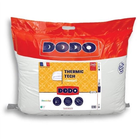 DODO - Couette tempérée 250 g/m² - THERMIC TECH - 220 x 240 cm - Blanc