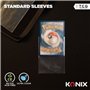 Protege-cartes - KONIX - Standard Sleeves - 100 pochettes - Compatible Magic The Gathering, Pokémon - Transparent