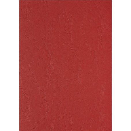 Clairefontaine 2773C Lot de 100 feuilles de couverture en carton avec dos en cuir Rouge Format A4 240 g/m²