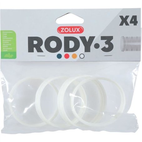 Connecteurs pour cage rongeur Rody3 - ZOLUX - Roylounge - Blanc - 4 pieces