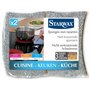 STARWAX Eponges non Rayantes - 3x 2 - Nettoient sans Rayer les Surfaces Délicates de la Cuisine Argent