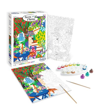 Sentosphère – Palette d'Artiste – Patio Andalou – Peinture Acrylique - Moment Création Relaxant - Pour Ados et Adultes - Dès 13