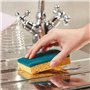 SPONTEX - Gratte-Eponge Stop-Graisse - 12 pack de 2 éponges grattantes vertes protection anti-graisse - 24 éponges