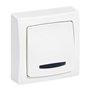Legrand - Interrupteur ou va-et-vient témoin (voyant fourni) Appareillage Saillie - Blanc