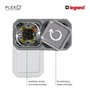 LEGRAND, Plexo New 069806L Interrupteur double pour pièces humides/double bouton-poussoir + bouton-poussoir et contact inverseur