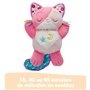 VTech - Mon Chaton Douce Nuit Rose - Peluche Qui Respire et Ronronne, Veilleuse Bébé Musicale et Lumineuse - Peluche Respirante