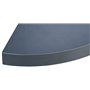 Homéa, Etagere d'Angle Flottante MDF L25 x 25 cm Gris Anthracite