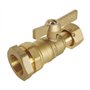 Robinet d'arrêt laiton pour compteur d'eau