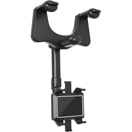 Support Voiture Rétroviseur Maintien clip ajustable Noir Bigben