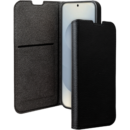 Folio Samsung Galaxy S25 Edge Wallet Fonction Stand Noir - Certifié GRS Bigben