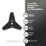 GREENSTAR - Lame 3 Dents - Spéciale Ronces - Adaptable Pour Débroussailleuse - Coupe De 300 mm, Alésage 20 mm & Epaisseur 4 mm, 