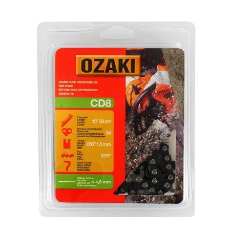 Greenstar 13207 Chaîne de tronçonneuse 325 .058 64E CD8