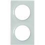 Schneider Electric S520704 Plaque 2 postes Odace Styl Blanc