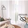 Enjoy Home – Paire de Vitrage Blanc – 90x220cm - Passe Tringle - 100% Polyester Sablé – Collection Sablé